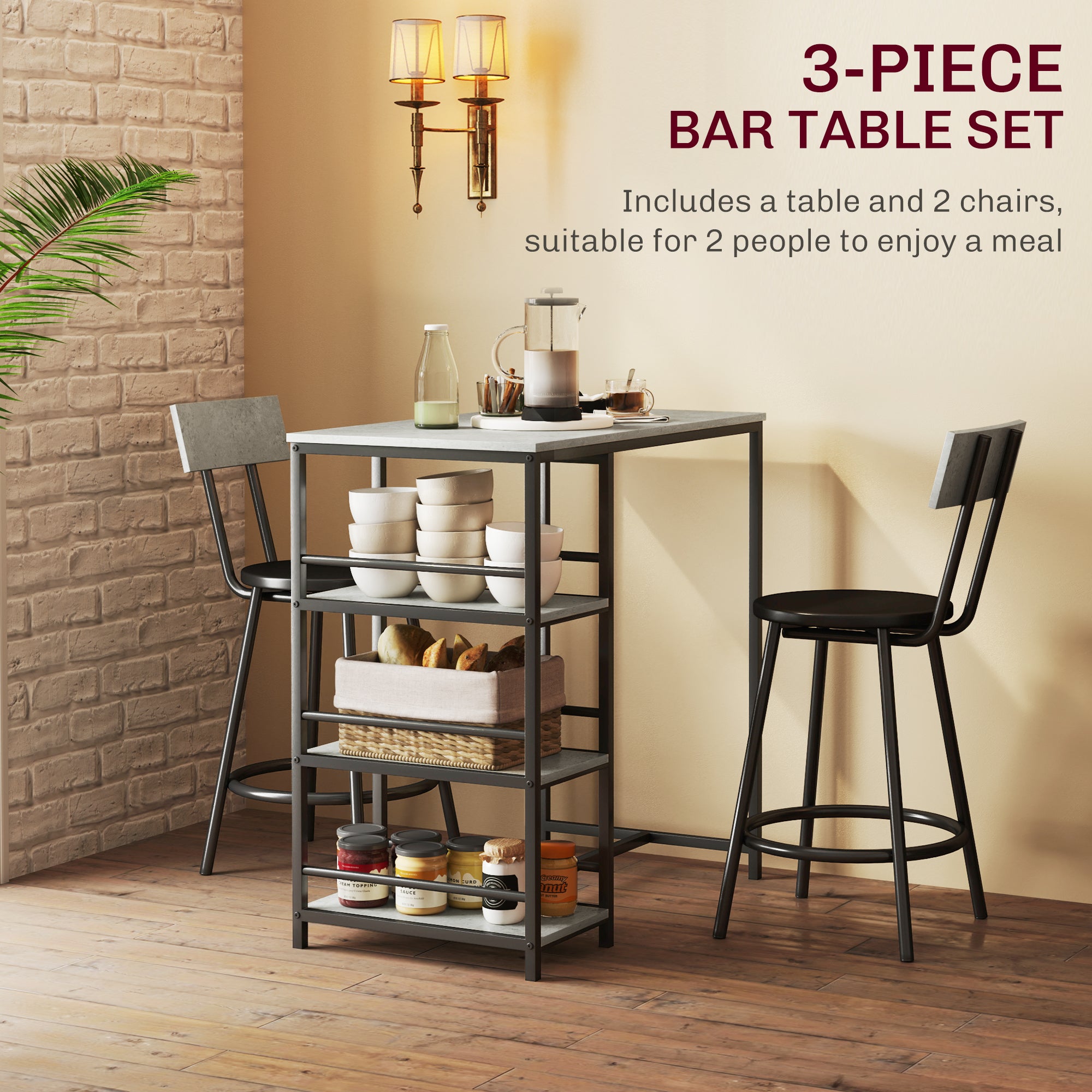 Three-Piece Kitchen Dining Set