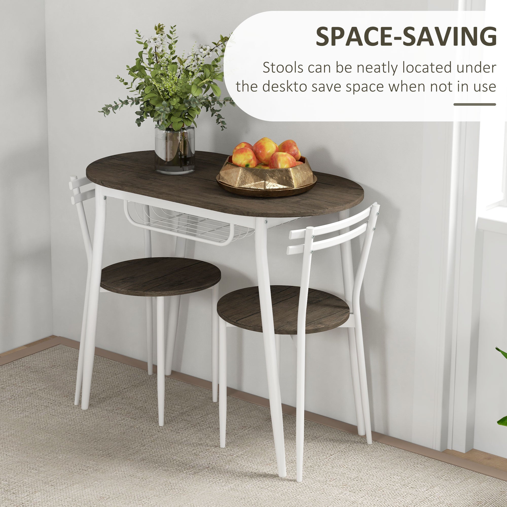 3-Piece Dining Table And Chairs Set