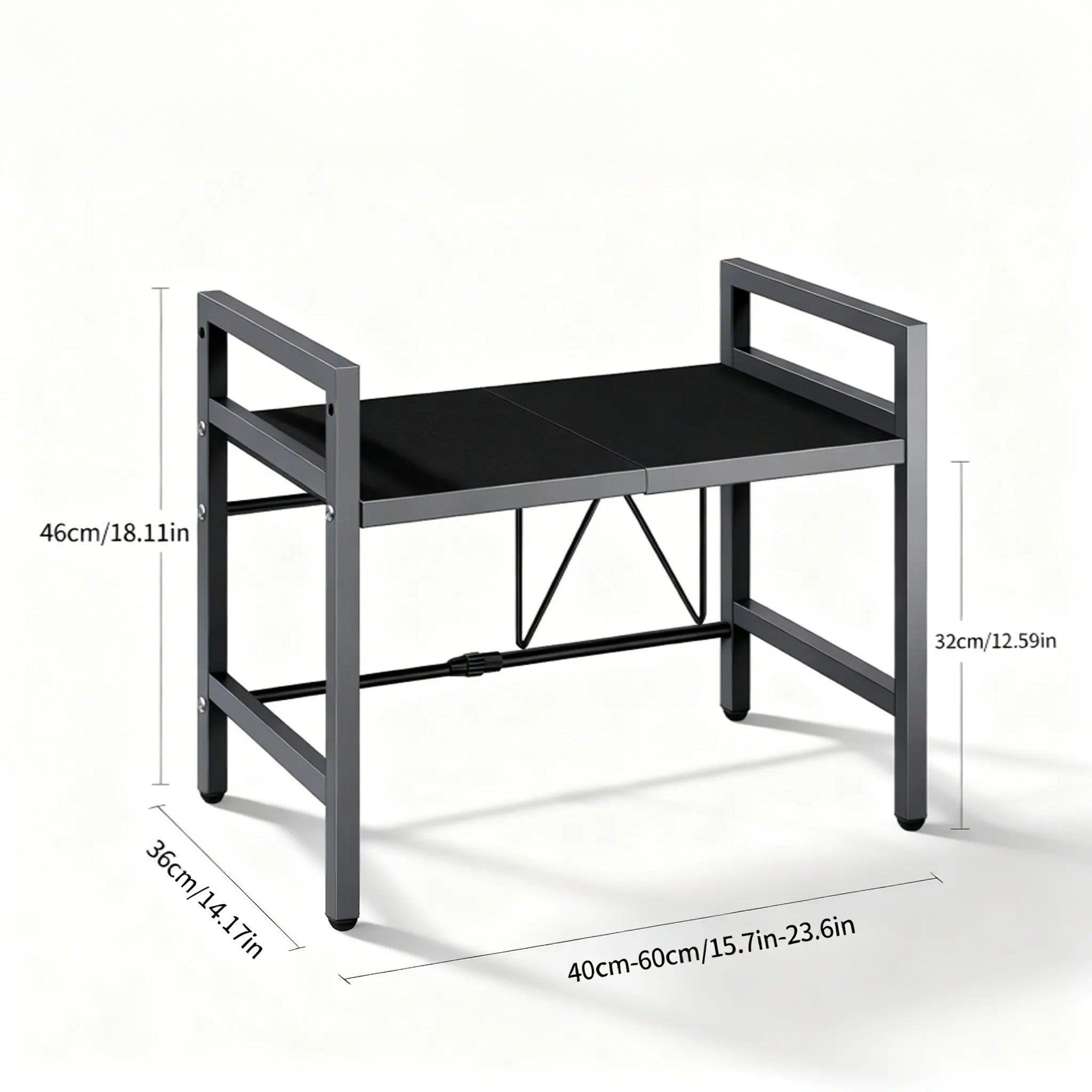 Expandable Microwave Shelf Organizer (42-64cm)