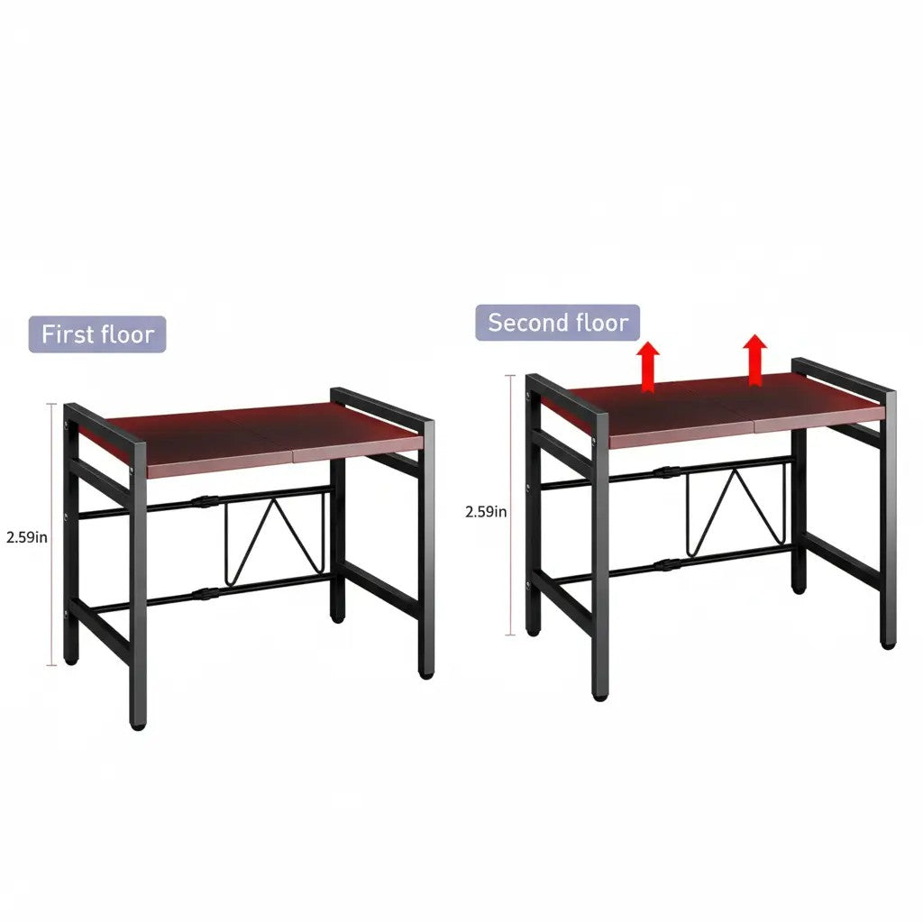 Expandable Microwave Shelf Organizer (42-64cm)