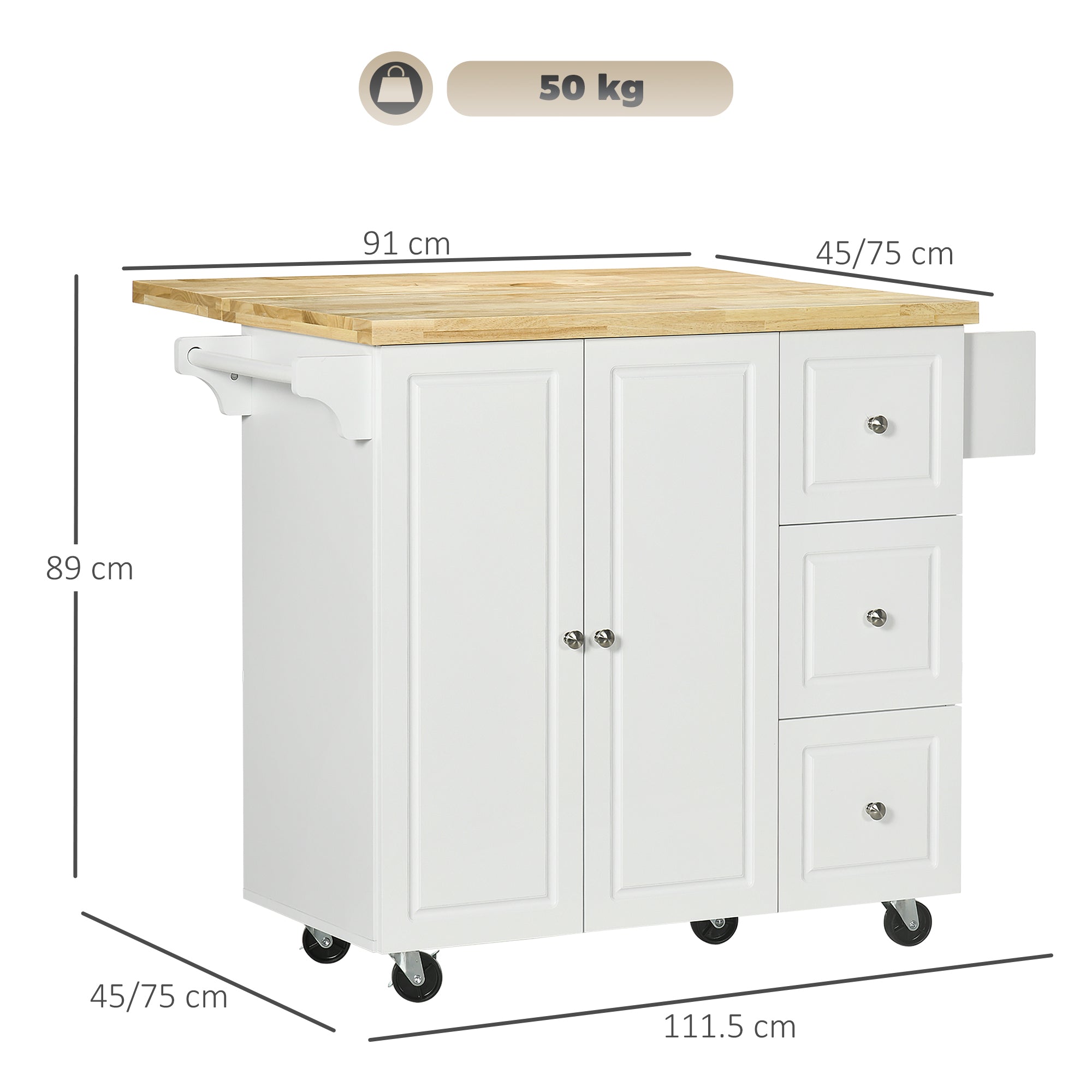 Kitchen Island On Wheels